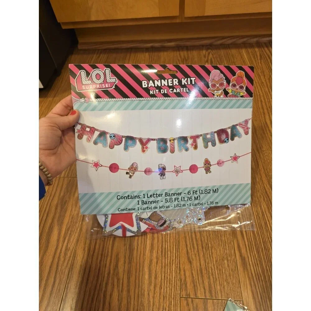 Lol Surprise! Birthday Party Decorations Wall Decorating Kit & Happy Bday Banner